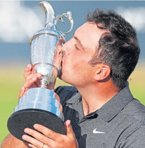  ?? Picture: PA. ?? European Tour’s Golfer of the Year Francesco Molinari with the Claret Jug after his win at Carnoustie.