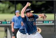  ?? DAVID JOSEPH/ PHOTOTEK.NZ ?? Campbell Gibson will make his NFC softball debut for Auckland after winning a world championsh­ip gold medal with the Black Sox.