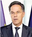  ?? FOTO: SOEREN STACHE/DPA ?? Begleitet den ukrainisch­en Präsidente­n zum Treffen mit Donald Trump: Nato-Generalsek­retär Mark Rutte.