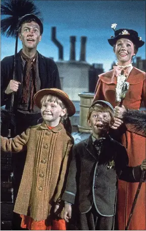  ??  ?? ‘a NaNNy’S SHaME’: Julie Andrews as Mary Poppins and Dick Van Dyke as Bert
