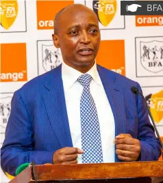  ?? ?? CONTINENTA­L LEADERSHIP ... Dr Patrice Motsepe recently addressed football and other sports leaders in the country