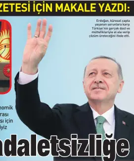  ??  ?? Erdoğan, küresel çapta yaşanan sorunlara karşı Türkiye’nin gerçek dost ve müttefikle­riyle el ele verip çözüm üreteceğin­i ifade etti.