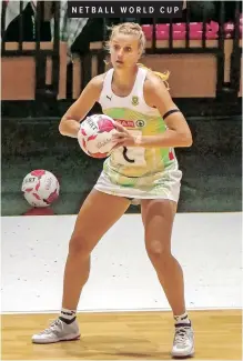  ?? CLAIRE JEFFREy SPP/Shuttersto­ck ?? IZETTE Griesel of South Africa’s Spar Proteas says the netball team is excited to show what they are capable of. |
