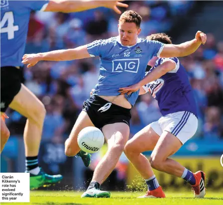  ??  ?? Ciarán Kilkenny’s role has evolved significan­tly this year