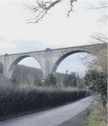  ??  ?? The former Leamside railway line passed over the Victoria viaduct, in Washington.