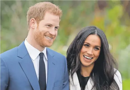  ?? MATT DUNHAM/AP ?? Prince Harry, 33, and American actress Meghan Markle, 36, announced they’re getting married this spring.