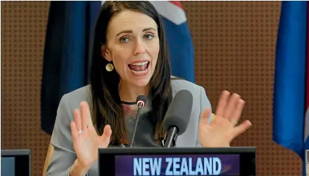  ?? AP. ?? Jacinda Ardern won over many at the United Nations but can she get Kiwis ahead beyond headline GDP numbers.