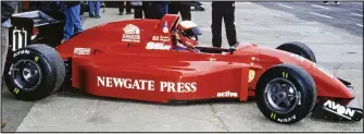  ??  ?? Need for speed: Dominic Chappell in 1993 during his past career as a racing driver