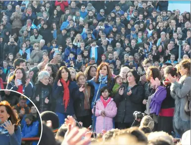  ?? EDUARDO LERKE ?? ESTADIO. La última vez que se presentó en un escenario así fue en Racing.