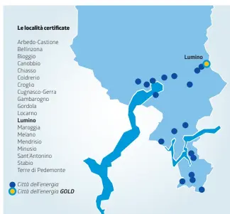  ?? INFOGRAFIC­A LAREGIONE ?? A Sud delle Alpi ancora poco numerose
Lumino