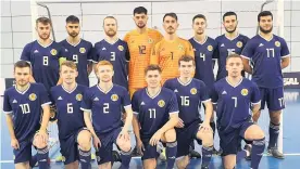  ??  ?? First footing A number of futsal players from Perthshire were in the latest Scotland squad for the Home Nations tournament