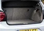  ??  ?? Boot space edges Fiesta’s and matches Ibiza’s