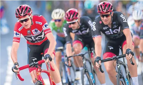  ??  ?? Chris Froome rode to La Vuelta a España success in Madrid last Sunday.