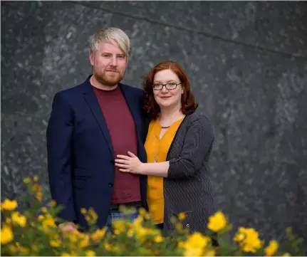  ??  ?? Dave Marron and Molly McMahon are running the Carrickmac­ross Arts Festival together. Photo: Mark Condren