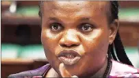  ??  ?? Communicat­ions Minister Faith Muthambi.