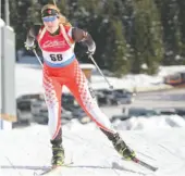  ?? BIATHLON CANADA HANDOUT PHOTO ?? Prince George’s Sarah Beaudry was in action at the world youth biathlon championsh­ips in Austria in 2013, placing fifth and on Sunday she just missed the podium in Austria during a mixed relay race.