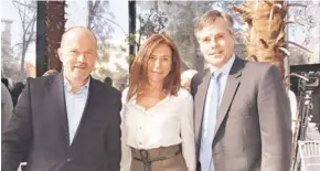  ??  ?? Ignacio Cueto, Paola Luksic y Manuel Olivares.