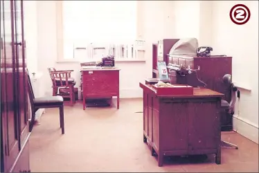  ??  ?? The secretary’s office for the stores at Ashford Railway Works pictured in 1965