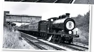  ?? BLUEBELL ARCHIVE ?? The first fundraisin­g railtour, from Tonbridge to Horsted Keynes, passes the now-closed West Hoathly station behind Billinton ‘C2X’ 0-6-0 No. 32535 on July 12 1959.