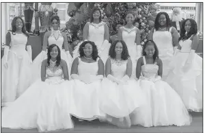  ??  ?? Seated: Zyaire Love, Jontesha Burnett, Chyna Young, Trinity Peveler; Standing: Makayla Sheard, Jessica Hiley, Tyrah Jackson, Aubreona Ward, Amber Artis and Ka’Shayla Banks