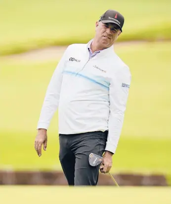  ?? SUE OGROCKI/AP ?? Stewart Cink began Sunday’s final round of the PGA Championsh­ip tied for seventh but finished tied for 23rd.