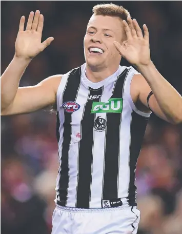  ?? Picture: JULIAN SMITH/AAP ?? BOOMING FORM: Jordan De Goey has attracted interest from seven clubs.