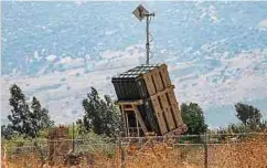  ?? Foto: AFP ?? Luftabwehr­stellung der israelisch­en Armee an der Grenze
