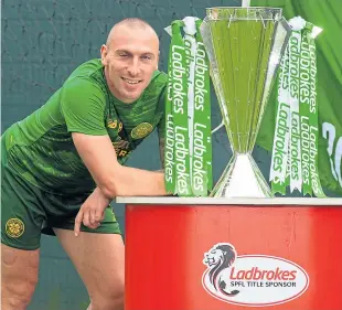  ?? SNS. ?? Scott Brown will be striving to make it nine in a row for the Bhoys .