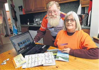  ?? Picture: Dougie Nicolson. ?? Olive and Ronnie Munro are going to be walking the Camino de Santiago across Europe for Alzheimer’s Research UK after Olive was diagnosed with dementia.