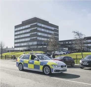  ??  ?? 0 The police headquarte­rs at Fettes could be sold this year as Police Scotland reviews its budgets