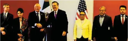  ?? ?? REUNIÓN.
El embajador Ken Salazar, ayer, con Marcelo Ebrard y Rosa Icela Rodríguez.