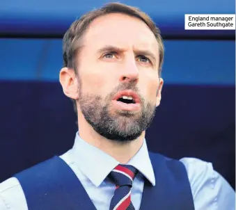  ??  ?? England manager Gareth Southgate