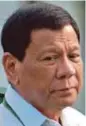  ??  ?? Rodrigo Duterte