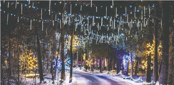  ?? WESLEY CLOVER PARKS ?? Get inspired to create your own Christmas lights display by checking out examples across the city, including the Magic of Lights Ottawa at Wesley Clover Parks.