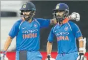  ?? AFP ?? Ajinkya Rahane (right) has vindicated Virat Kohli’s belief in him after slotting him at No 4 in ODIs.