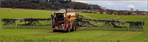  ??  ?? Shot 3: RC Baker spreading digestate from a local AD plant in Wallingfor­d Oxfordshir­e UK.