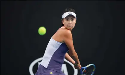  ?? Photograph: Fred Lee/Getty Images ?? Peng Shuai has not been heard from since making allegation­s of sexual assault against China’s former vice-premier in a post on the social media platform Weibo two weeks ago.