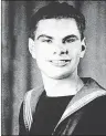  ?? CP PHOTO ?? Archival photo of George Borgal who was a 19-year-old able seaman on watch the night HMCS Saguenay was hit in December 1940, but still managed to steam almost 450 kilometres, backwards, to port at Barrow-in-Furness, England.