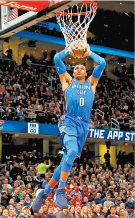  ??  ?? Russell Westbrook, del Thunder de Oklahoma City