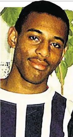  ??  ?? DEATH: Stephen Lawrence was killed by up to six attackers