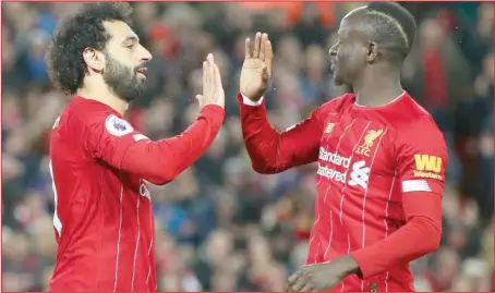  ??  ?? Salah and Mane .... will they be able to resist La Liga giants’ duo of Barcelona and Real Madrid if they come calling
