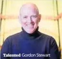  ??  ?? Talented Gordon Stewart
