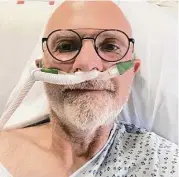  ?? Contribute­d photo ?? Rob Stowell, 65, a former teacher and longtime Bethel resident, had a bad case of COVID-19 in 2020, and spent a long time at Danbury Hospital.
