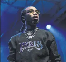  ?? Amy Harris ?? The Associated Press Rapper Quavo released his first solo album last week.