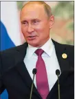  ??  ?? „ Mr Putin spoke at the Shanghai Co-operation Organisati­on summit.