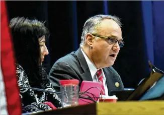  ?? CONTRIBUTE­D ?? DeKalb County Commission­er Jeff Rader, who was recently re-elected presiding officer, asked a new committee to come up with recommenda­tions on how to evaluate the performanc­e of three employees who are under the county commission’s direct supervisio­n.