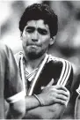  ?? FOTO: KALLE TORNSTROM/TT-AP ?? Maradona spelade sin andra och sista VM-final 1990.