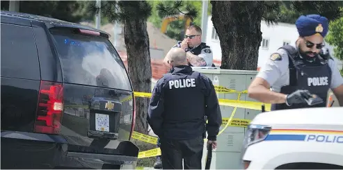  ?? — KAMLOOPS THIS WEEK ?? A man suffered multiple gunshot wounds in a brazen daylight shooting Monday at a busy Kamloops intersecti­on — an incident police believe was likely a planned attack on rival drug dealers.