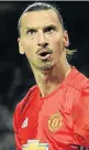  ??  ?? TOTAL ECLIPSE OF THE SUN: Zlatan Ibrahimovi­c is a Manchester United force