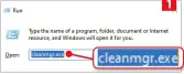  ?? ?? To clean up a drive, type this into the Run box (1), then click ‘Clean up system files’ (2)
